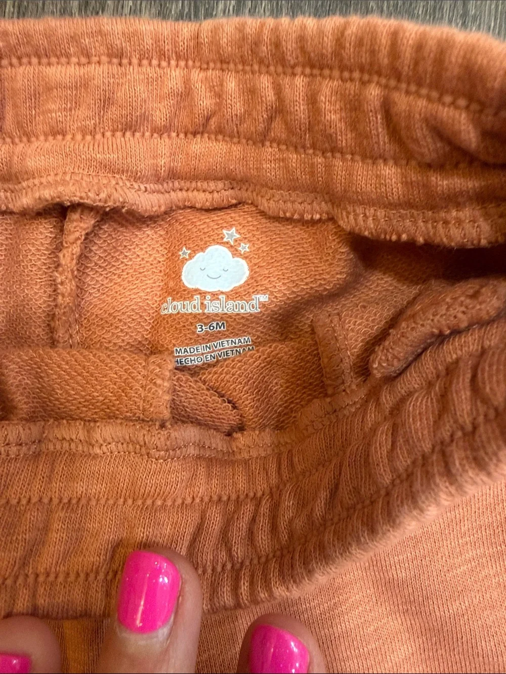Cat & Jack Orange Bear Face Pajama Set